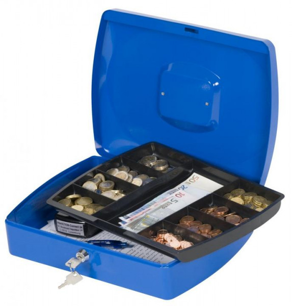Geldkassette 325x235x85mm blau