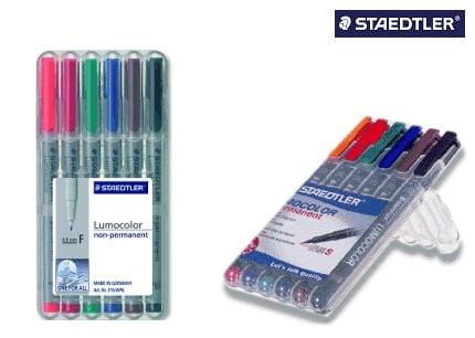 Staedtler 316WP6 Folienstifte non-permanent 6er Etui
