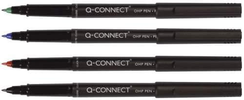 Q-CONNECT Folienstifte 4er Etui